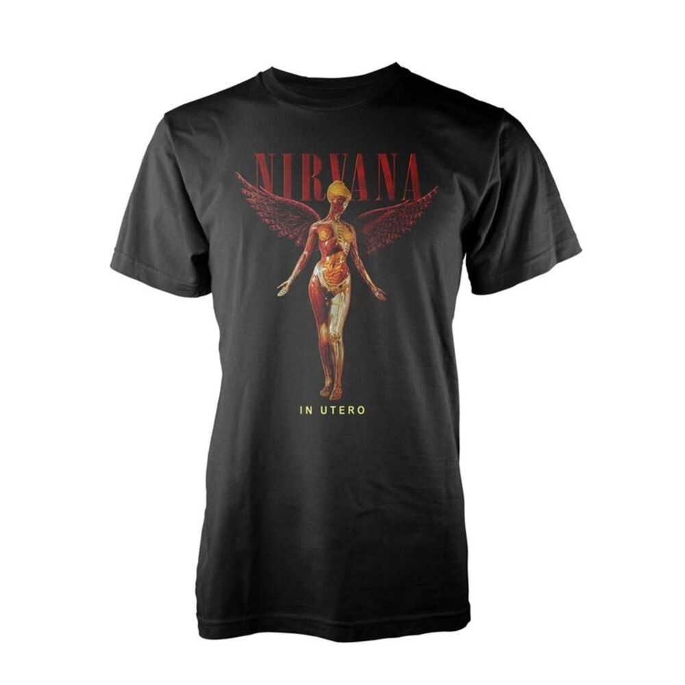 Nirvana Unisex Adult In Utero T-Shirt / Black